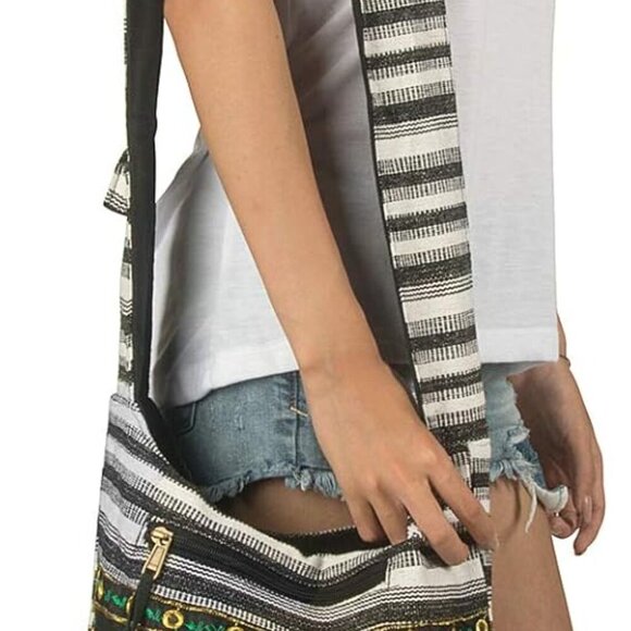 Hobo Shoulder Bag Messenger Casual Everyday Large Hippie Market Thick Functional - Picture 3 of 7